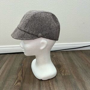 Men's Gray Tweed Cap
